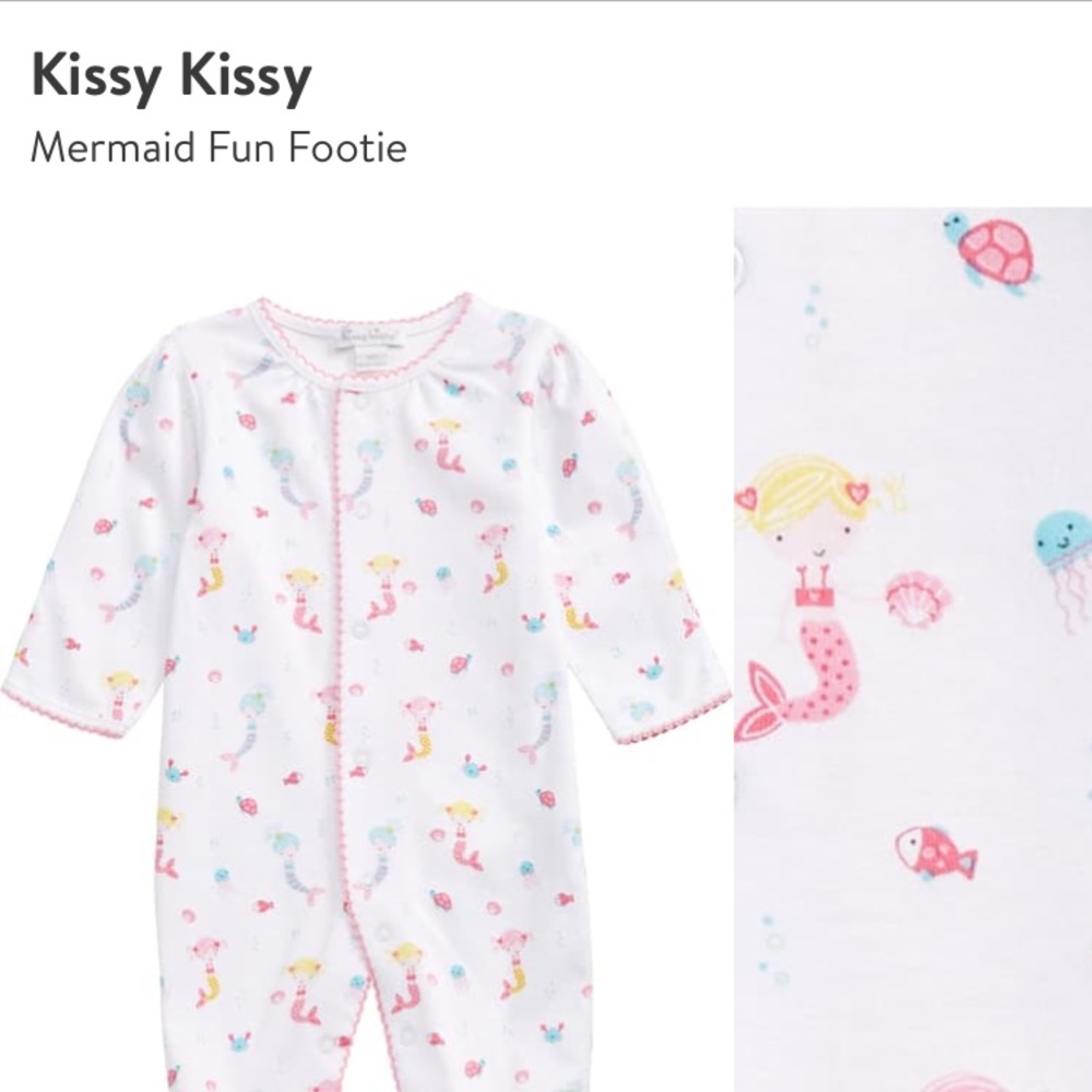 Nordstrom Kissy Kissy Mermaid Onesie